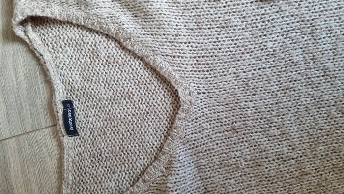 Pull In Extenso XL sympa col V beige - photo numéro 3