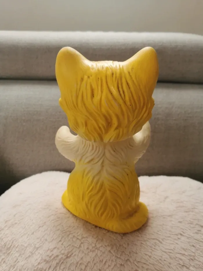 Jeu pouet pouet chat Delacoste vintage made in France 20 cm - photo numéro 4