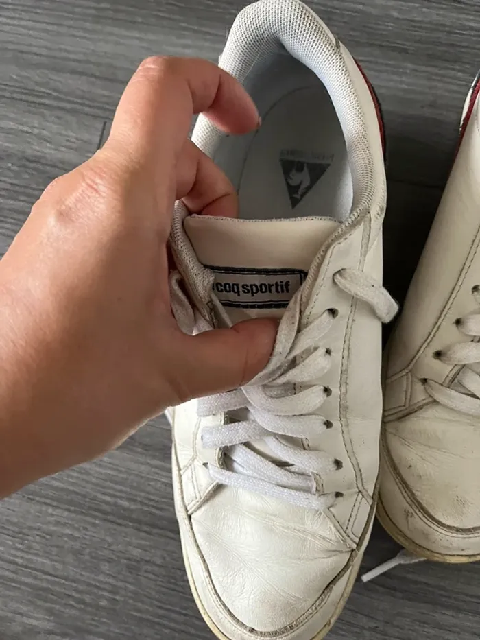 Baskets blanche le coq sportif - photo numéro 2