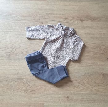 🩷 Ensemble tee-shirt ML legging 1 mois Kiabi #emyfleury_1moisfille