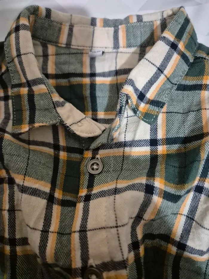 Chemise à carreaux 12mois - photo numéro 2