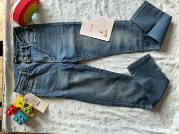 jean bleu skinny taille réglable 11/12 ans tex