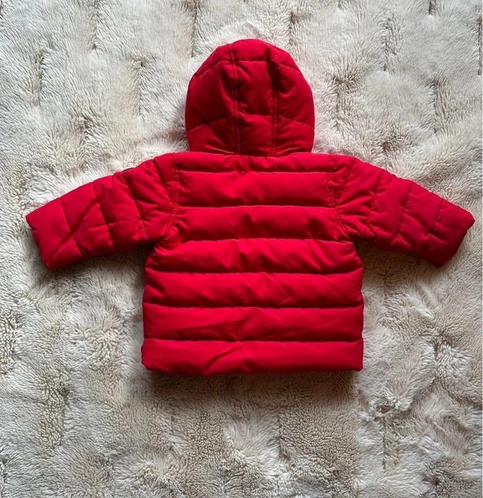 Veste doudoune rouge pour enfant, taille 6 mois - Petit Bateau - photo numéro 5