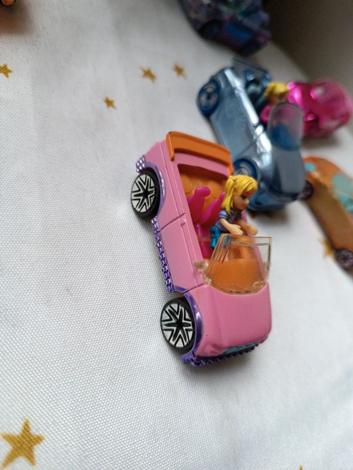 Voiture car Polly pocket miniature mini poupée doll 58 34 12 1 36 59 rose bleu orange violette - photo numéro 5