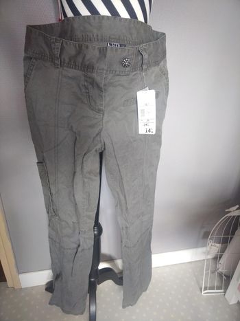 Pantalon toile vert neuf