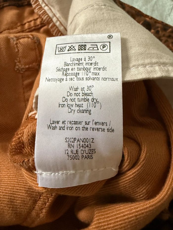 Pantalon jean léopard Sézane taille 29 fuselé - photo numéro 13