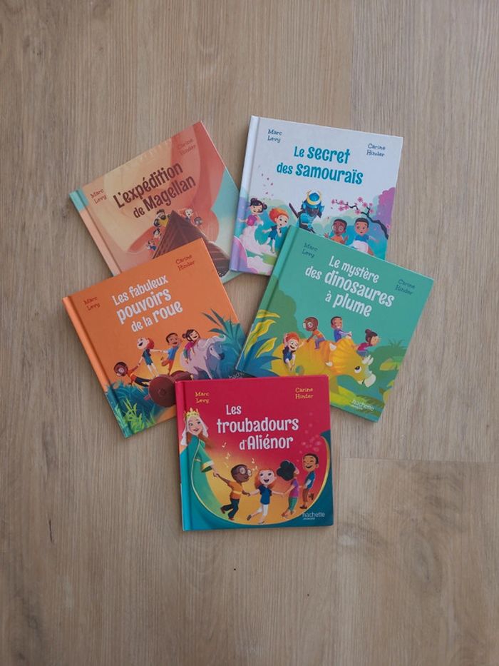 Collection de 5 livres les aventuriers de l'histoire