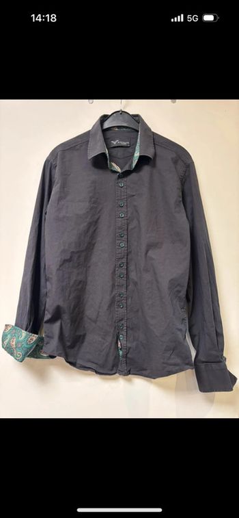 Jolie chemise noir et vert Kayhan taille M