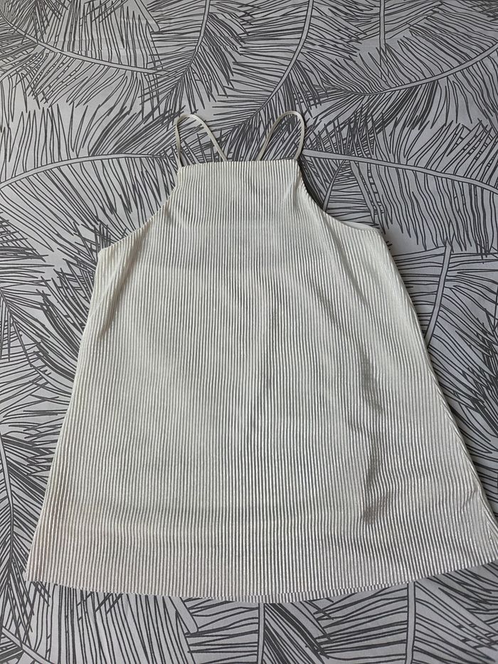 Top a Bretelle blanc nacré Stradivarius