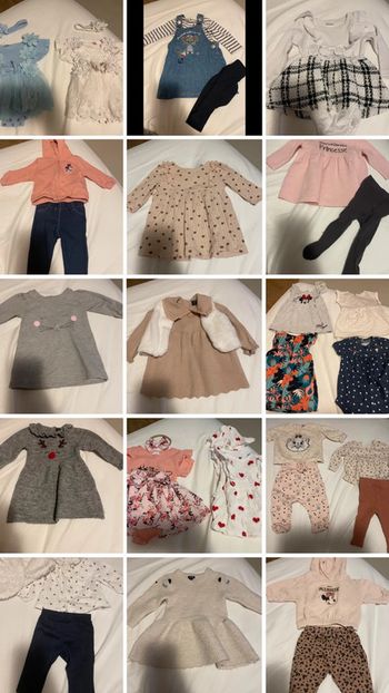Lot vêtements bébé