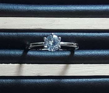 bague en argent sterling et zircon