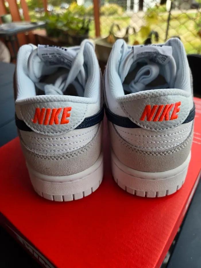 Nike dunk low Taille 38 38,5 neuves blanc gris marine - photo numéro 6