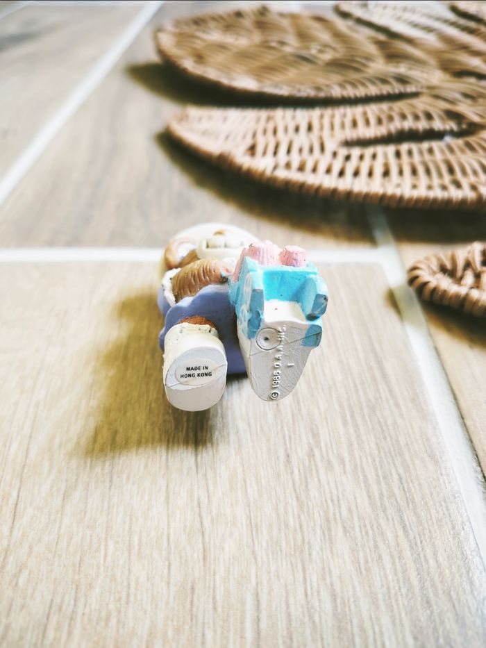 🐻Figurine Furskins Bear Ours avec poussette année 1986 vintage - photo numéro 3