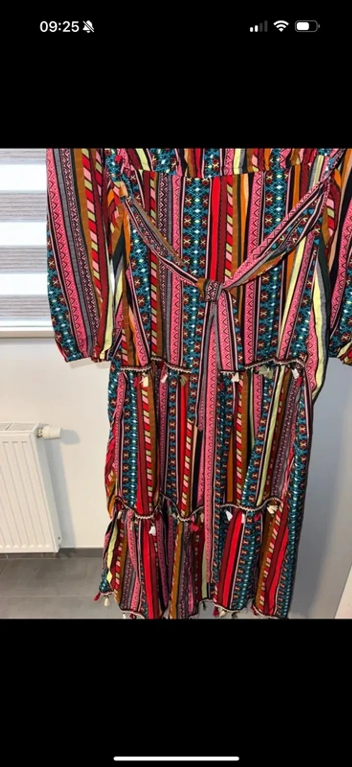 Magnifique robe taille 1 xl multicolor fluide - photo numéro 3