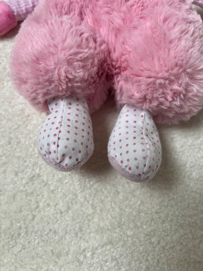 Doudou lapin rose plat Doudou et Compagnie - photo numéro 3