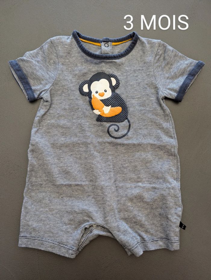 Combi courte Okaïdi - Taille : 3 mois