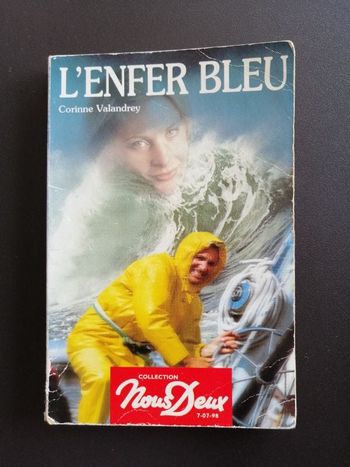 Roman L'enfer bleu de Corinne Valandrey en bon état