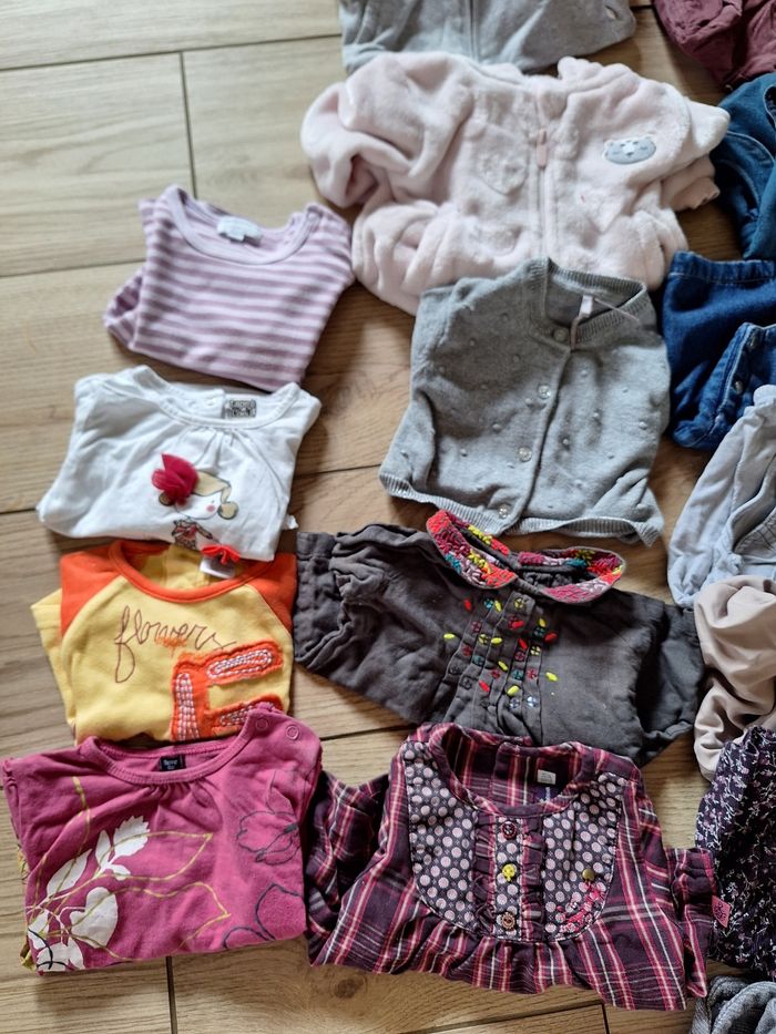 Lot vêtements fille 9 mois automne hiver - photo numéro 2