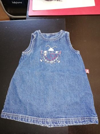 Robe jean bleu 6 mois fille Sergent Major