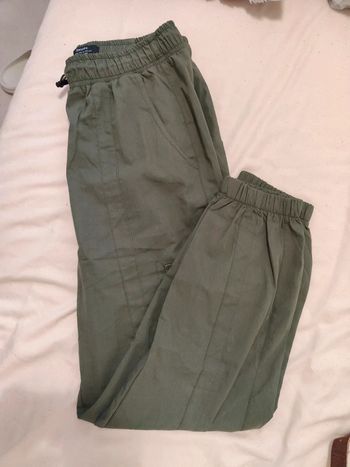 Cargo jogging kaki Bershka XL pantalon avec poches style militaire