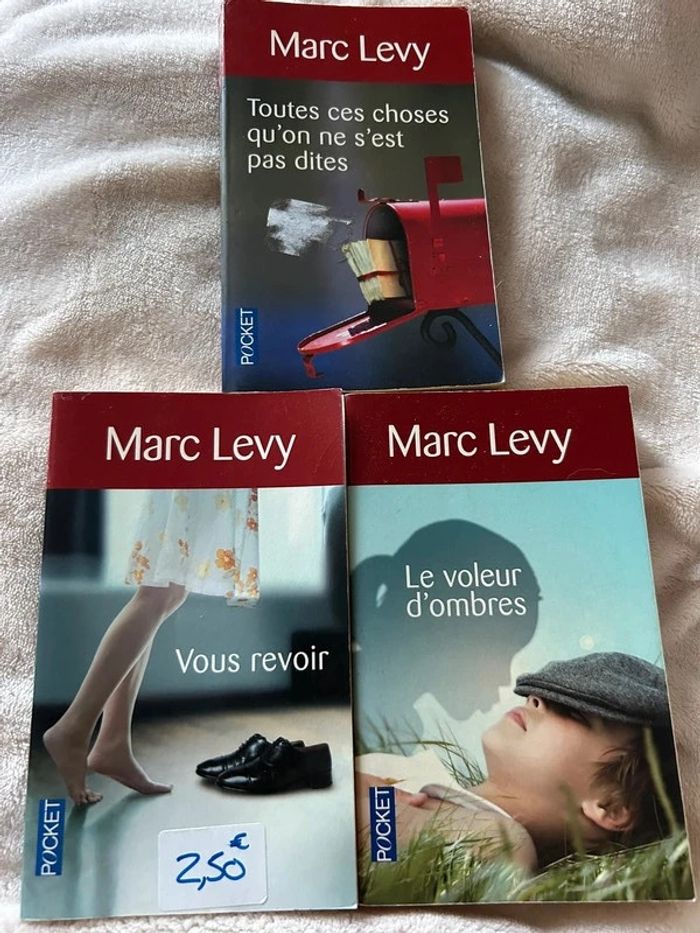Lot de 3 livres de poches Marc Lévy