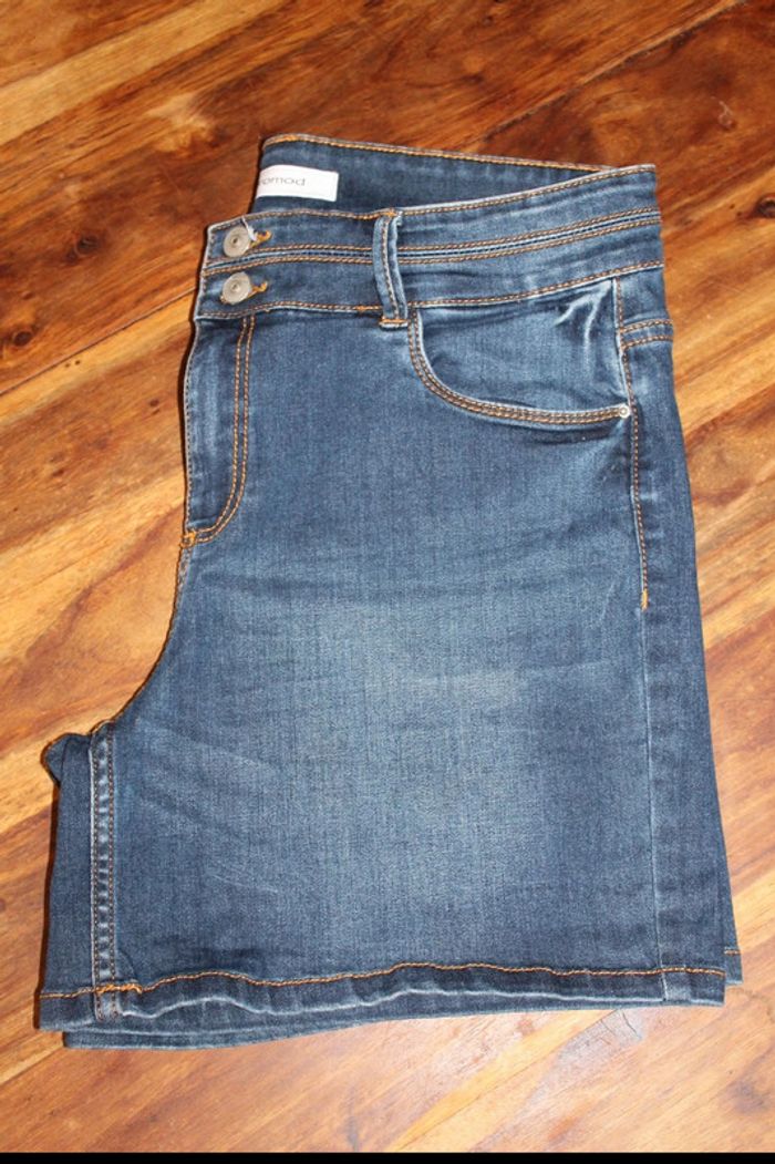Short jean’s  – Bleu brut – Promod - 44 - photo numéro 6