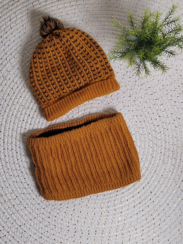 Ensemble bonnet cache cou - photo numéro 3