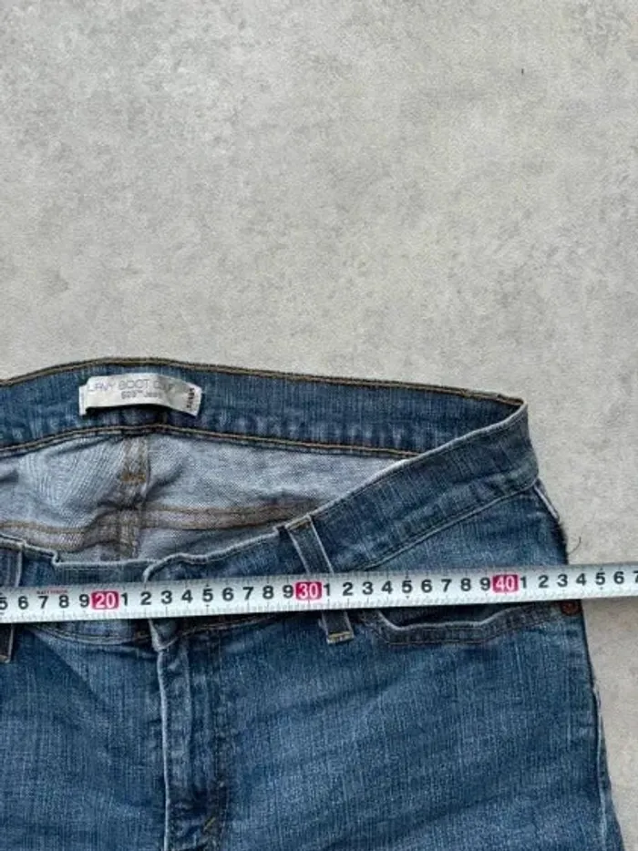 Jeans Levi's 529 W32 FR42 coupe droite bleu Femme Women pan562b - photo numéro 3