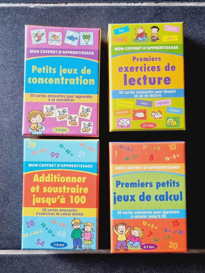 Lot 4 coffrets éducatifs