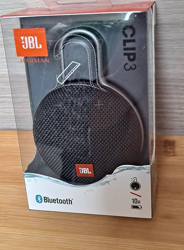 enceinte portable neuve jbl clip 3 waterproof bluetooth