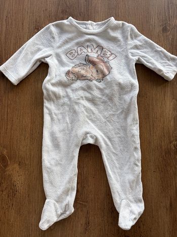 Pyjama Bambi Disney 6 mois Coton polyester 67cm