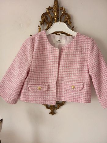 Veste en bouclette , jacquard