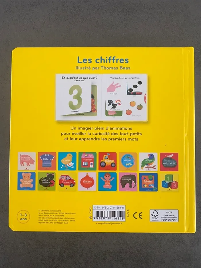 Livre avec images pop-up « Les chiffres » Gallimard Jeunesse - photo numéro 2