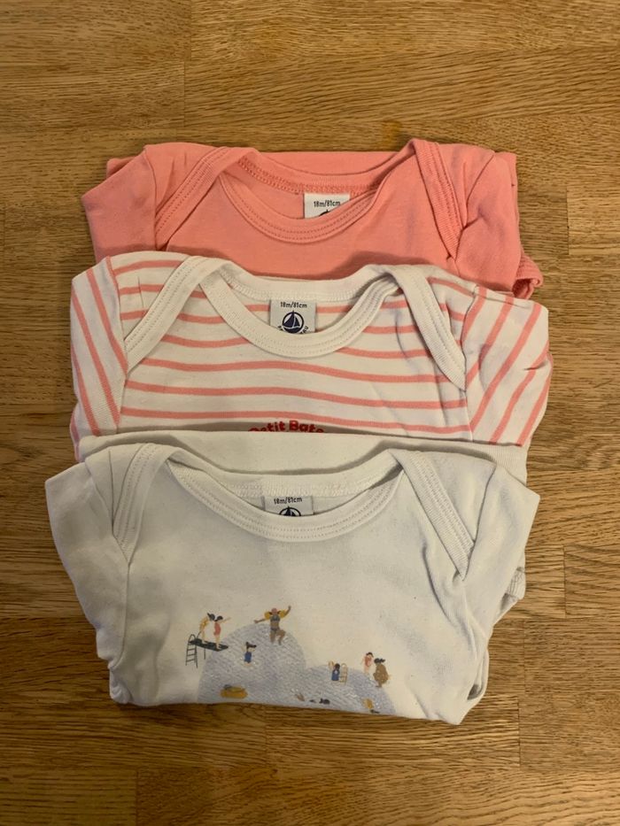 Lot de 3 bodies 👶🏻 Petit Bateau