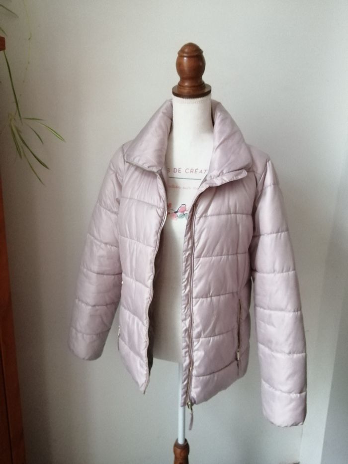 Manteau doudoune rose - photo numéro 2