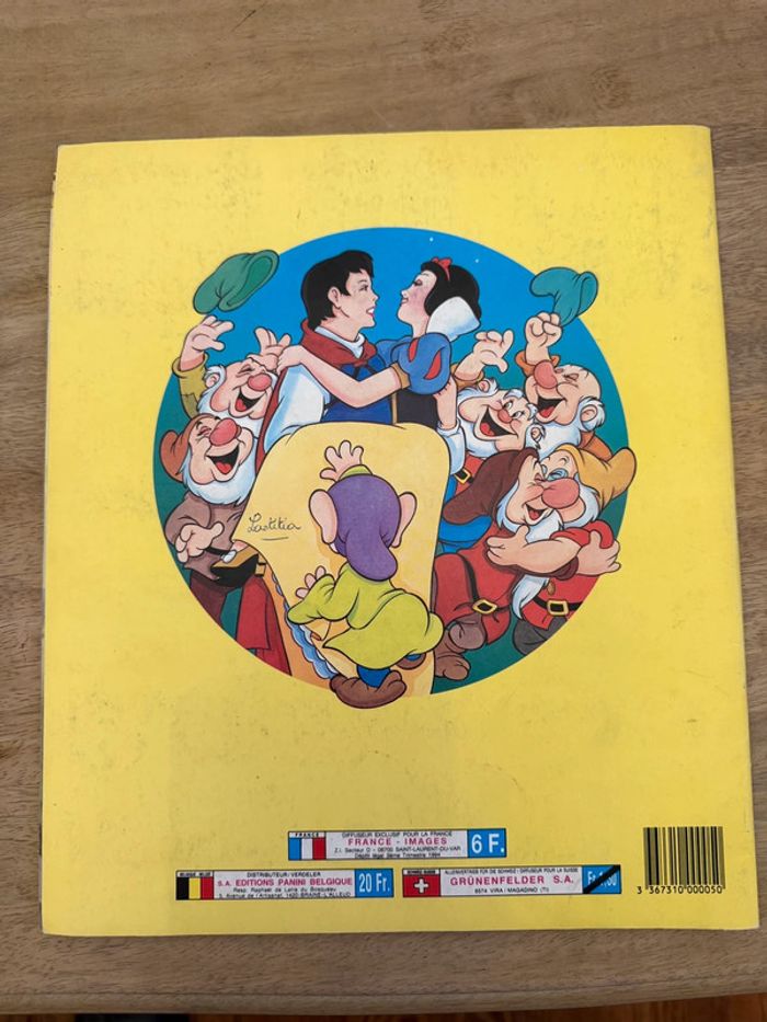 Livre Album Panini Complet stickers autocollants - Blanche Neige Walt Disney - photo numéro 2