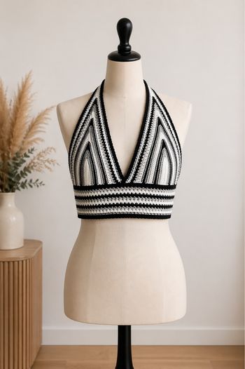 Crop top en crochet 🌸