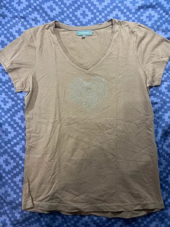 T shirt marron coeur In Extenso