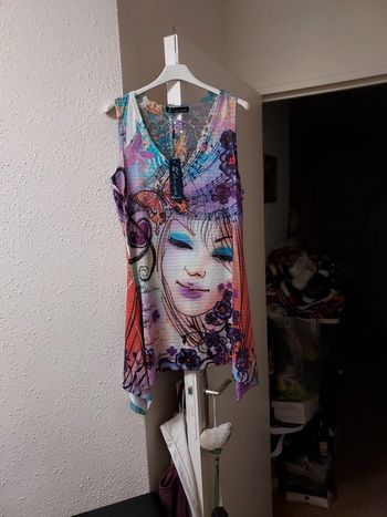 Débardeur long fluide été femme M