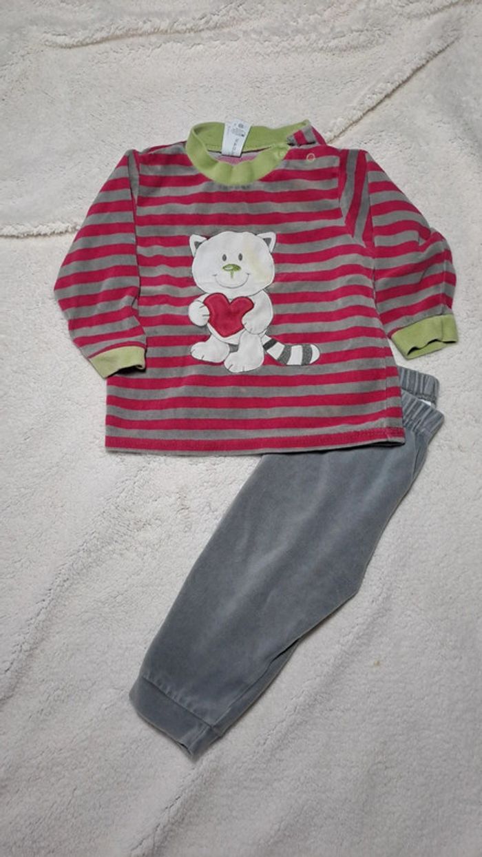 💚Ensemble bébé 2 pièces – Chat   – Taille 18 mois - photo numéro 2