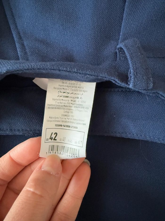 Très beau pantalon fluide bleu marine / Taille 42 - photo numéro 8