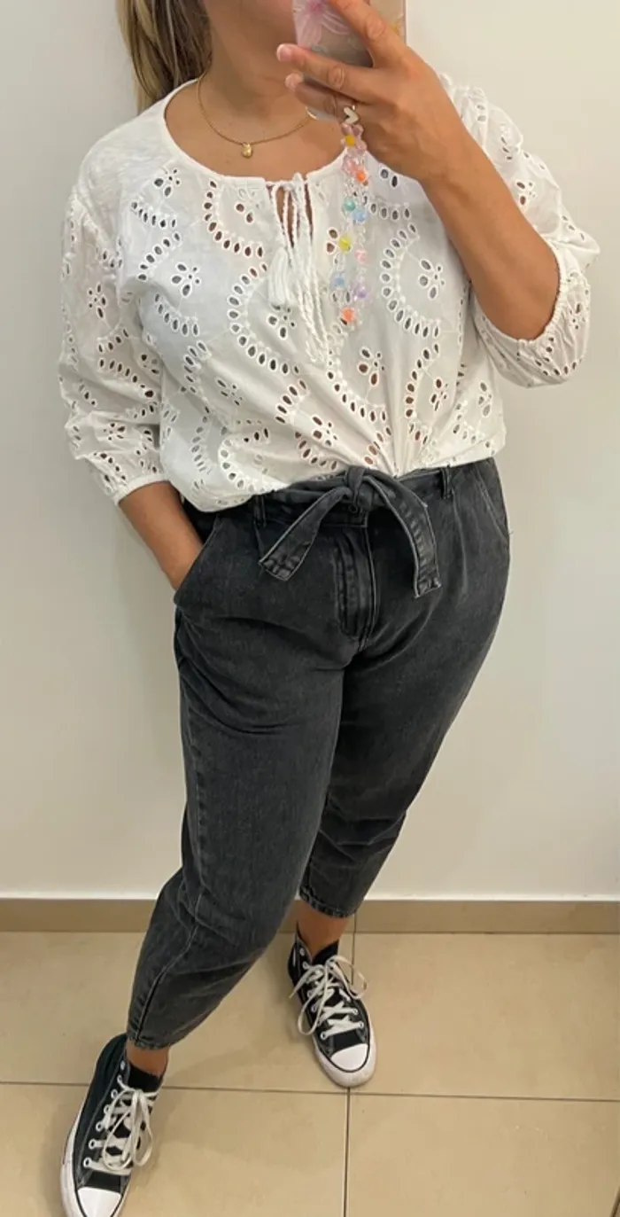 Blouse en broderie anglaise springfield - photo numéro 3