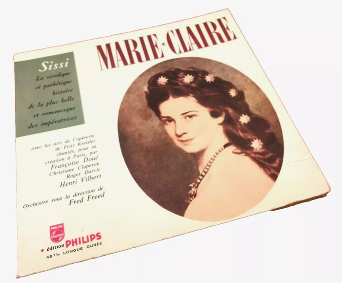 Livre-Disque 45 tours Sissi " Les disques Magazines Marie-claire " (1959)