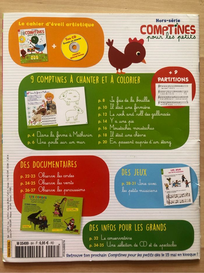 Comptines pour les petits, hors-série, édition Milan - photo numéro 2