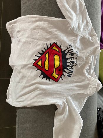 Haut manche longue super man