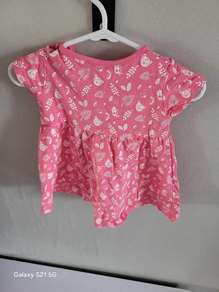 👗 Robe coton imprimée – In Extenso – 3 mois (62 cm) - photo numéro 3