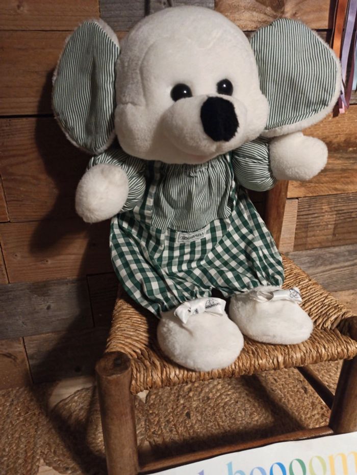 Peluche range pyjama souris tbe Nounours vintage - photo numéro 2
