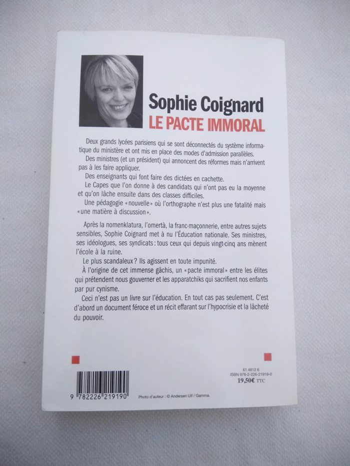 Livre - Le Pacte Immoral - photo numéro 2