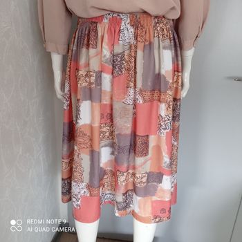 Jupe à motifs orangés t46/48