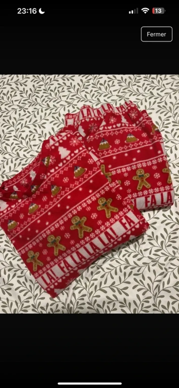 Pyjama de Noël primark xl